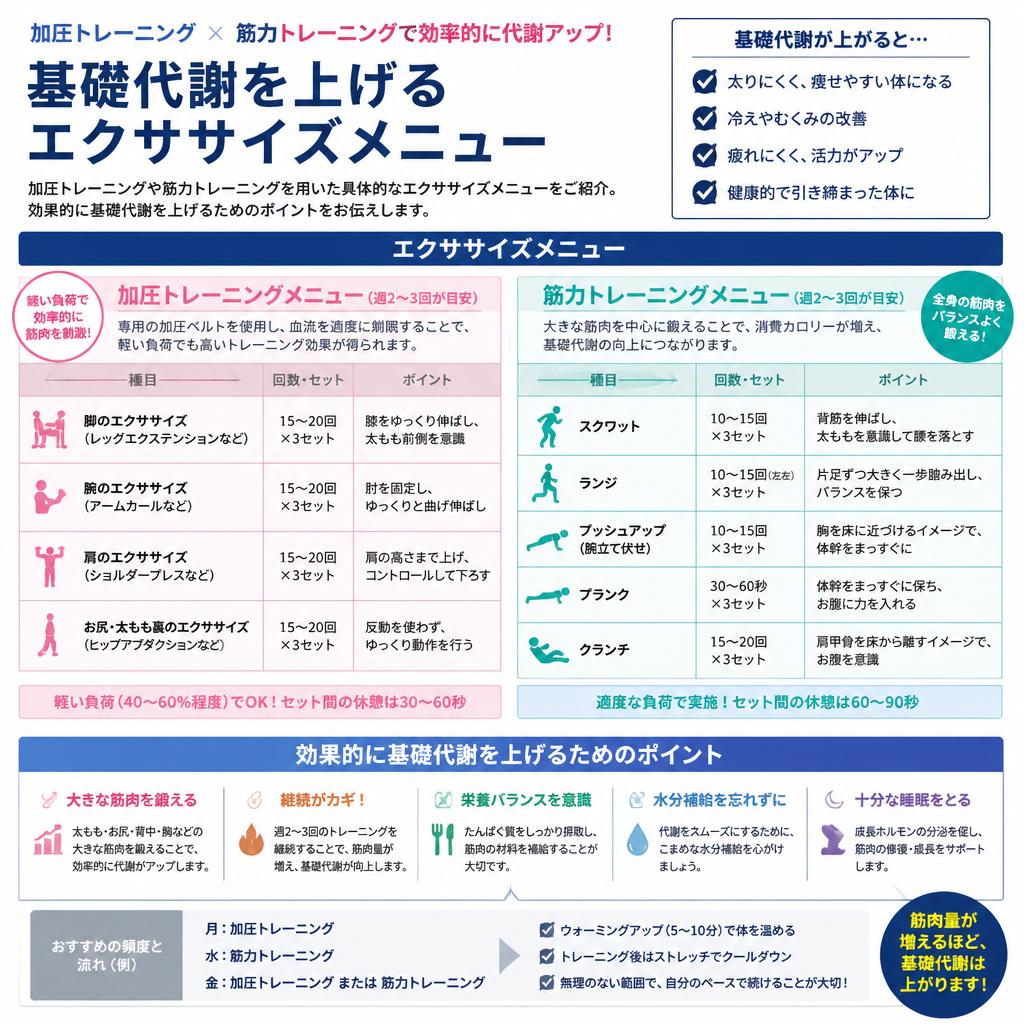 基礎代謝を上げるためのトレーニング方法