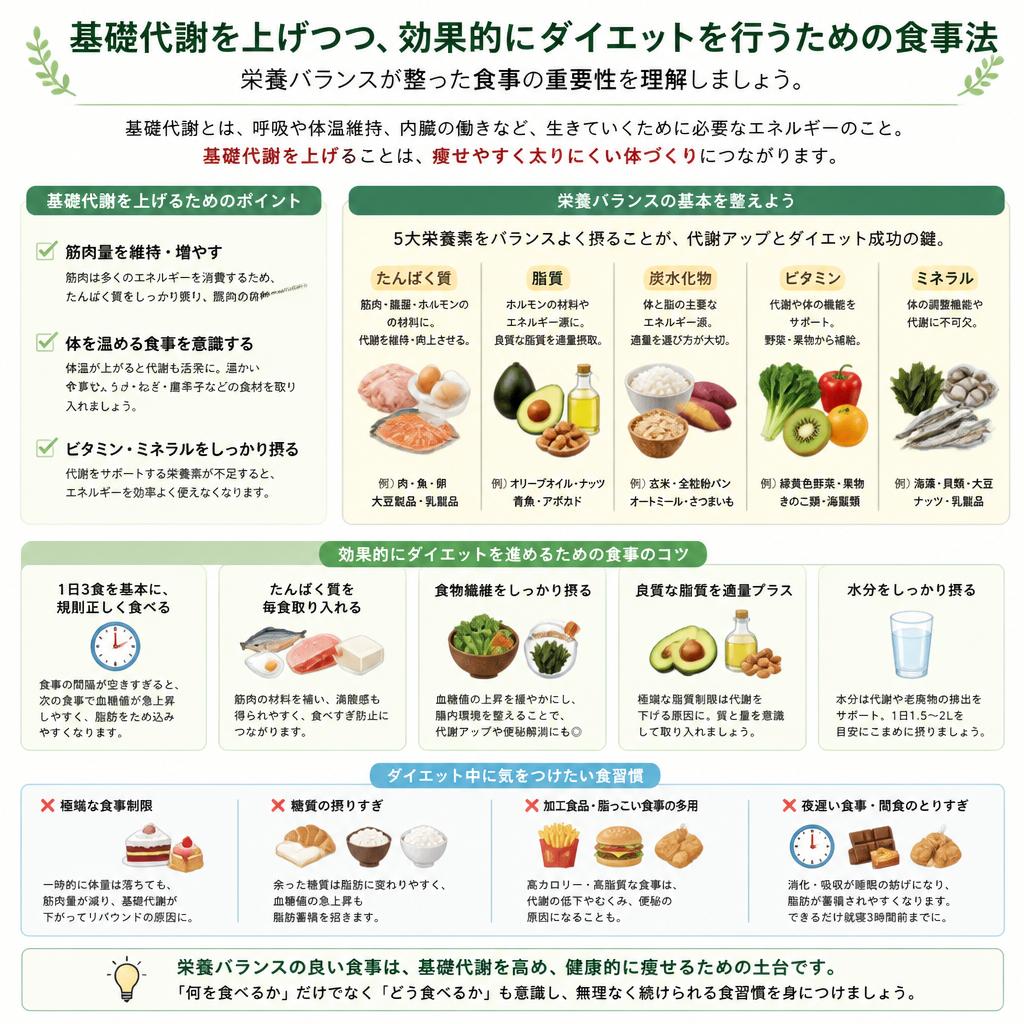 ダイエット方法:正しい知識と実践