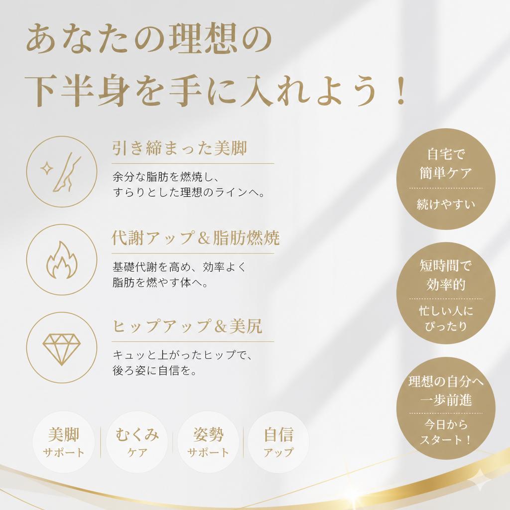 あなたの理想の下半身を手に入れよう！