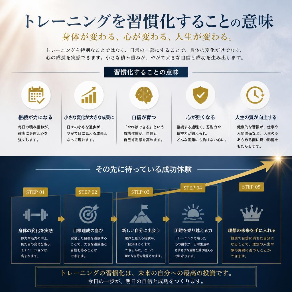 習慣化の重要性：続けることで得られるもの