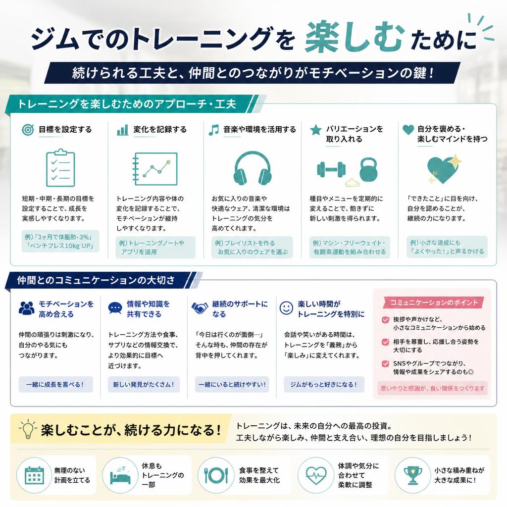 トレーニングの楽しさを見つける工夫