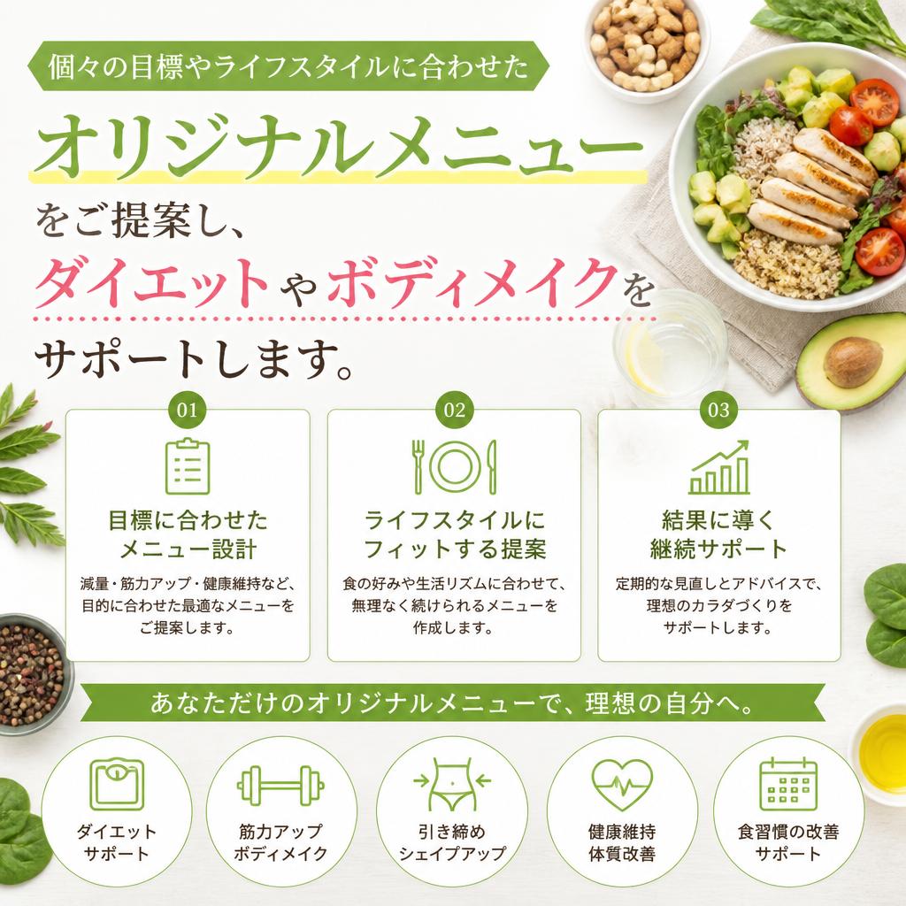 4. あなただけの食事メニュー