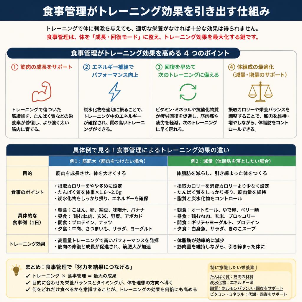 4. 食事管理で効果倍増