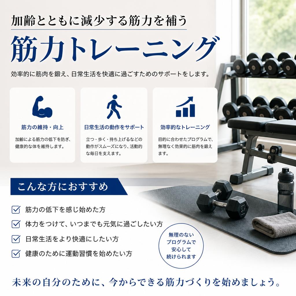 筋力トレーニングの魅力
