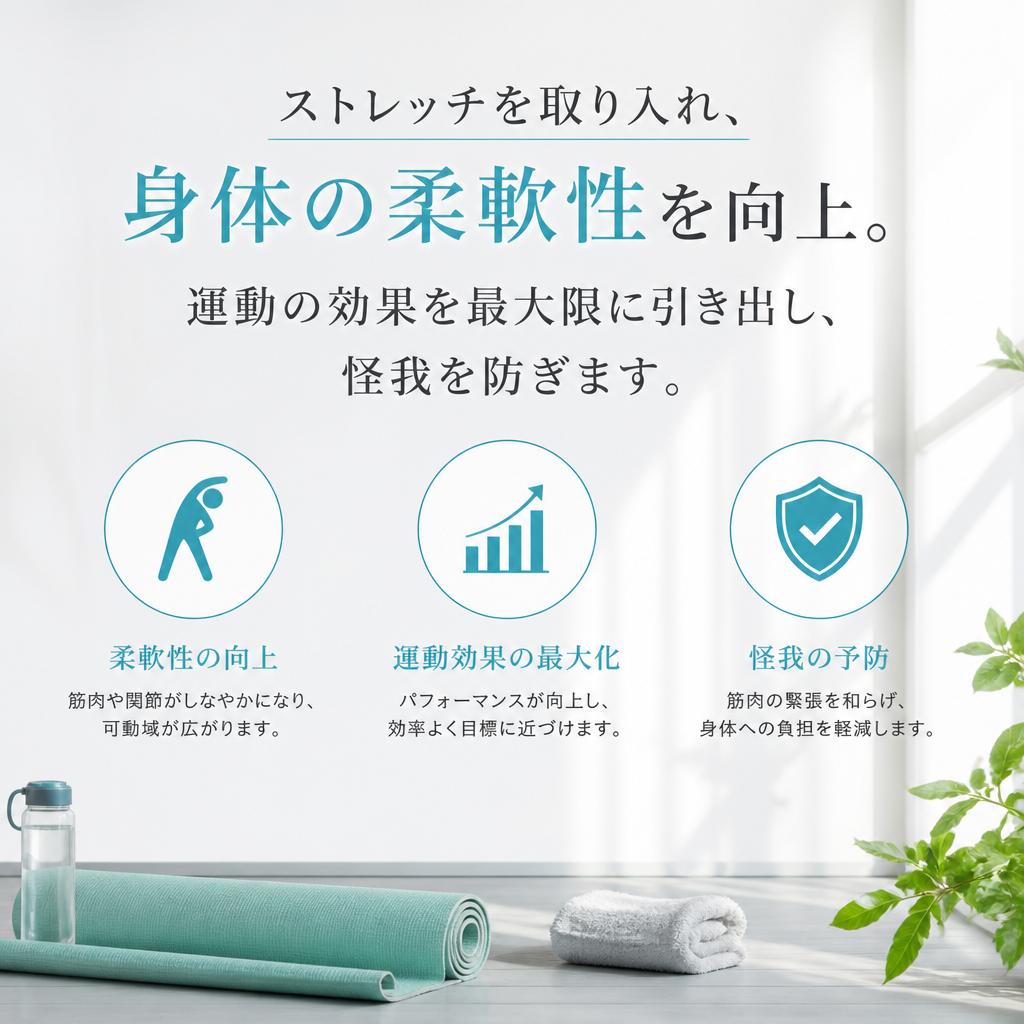 ストレッチで柔軟性を高める