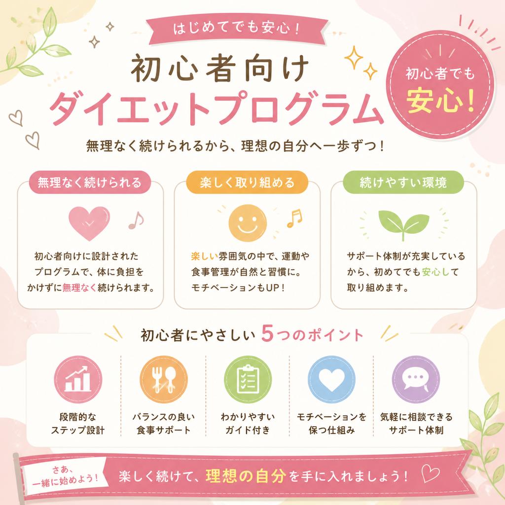 初心者歓迎！楽しく始めるダイエットプログラム