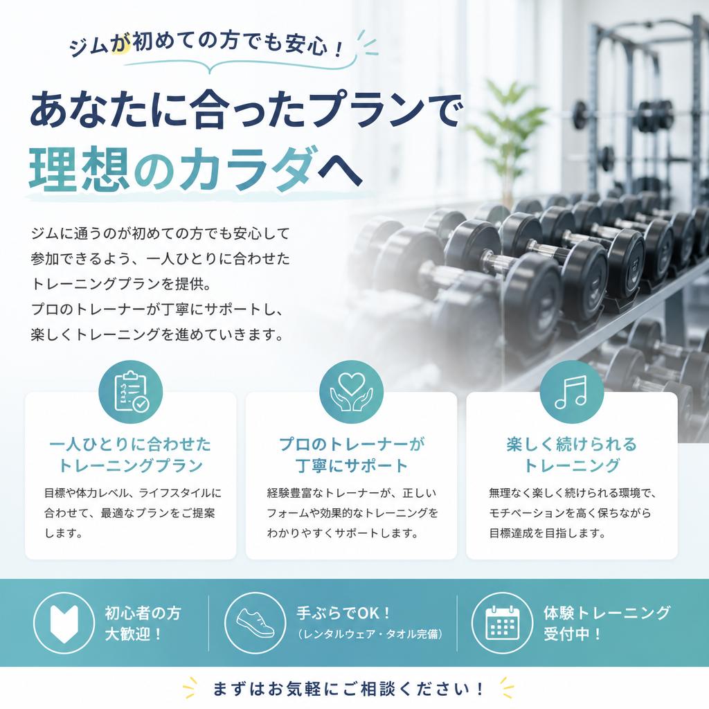 初めてジムに通う方へ