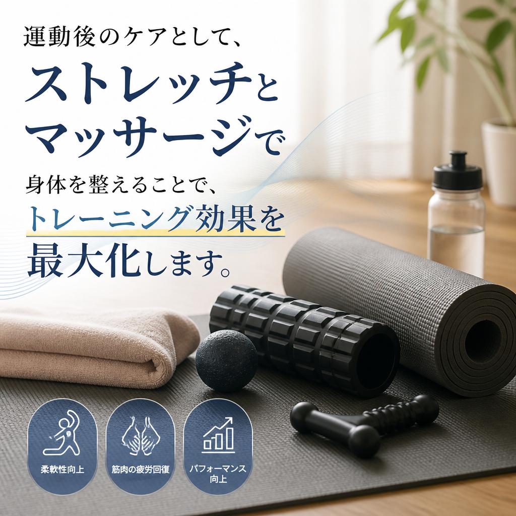 ストレッチとマッサージも大事