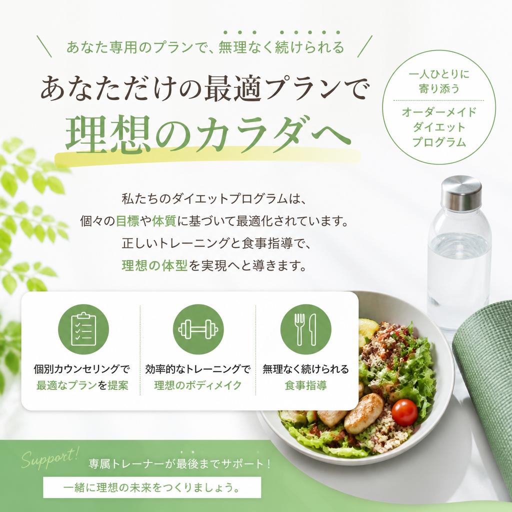 自分に合ったダイエットプログラム
