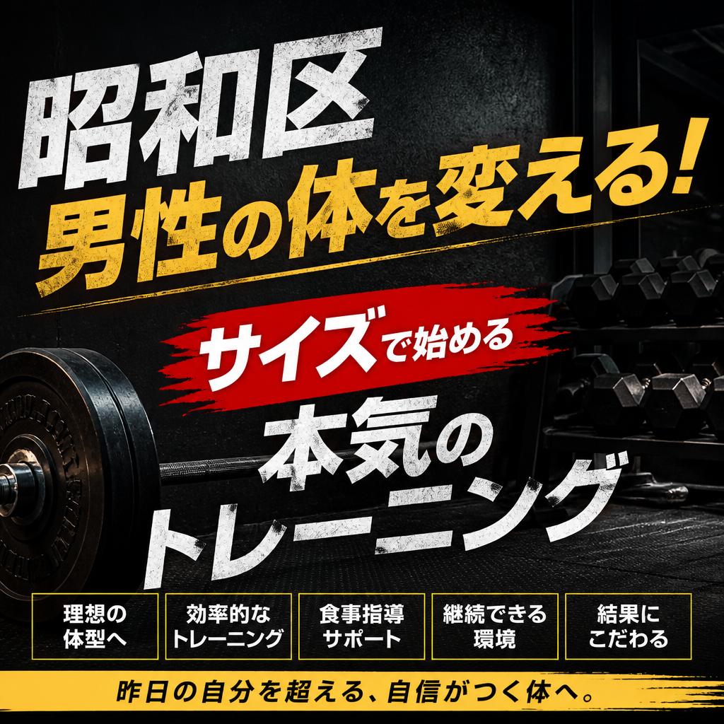 昭和区男性の体を変える！サイズで始める本気のトレーニング