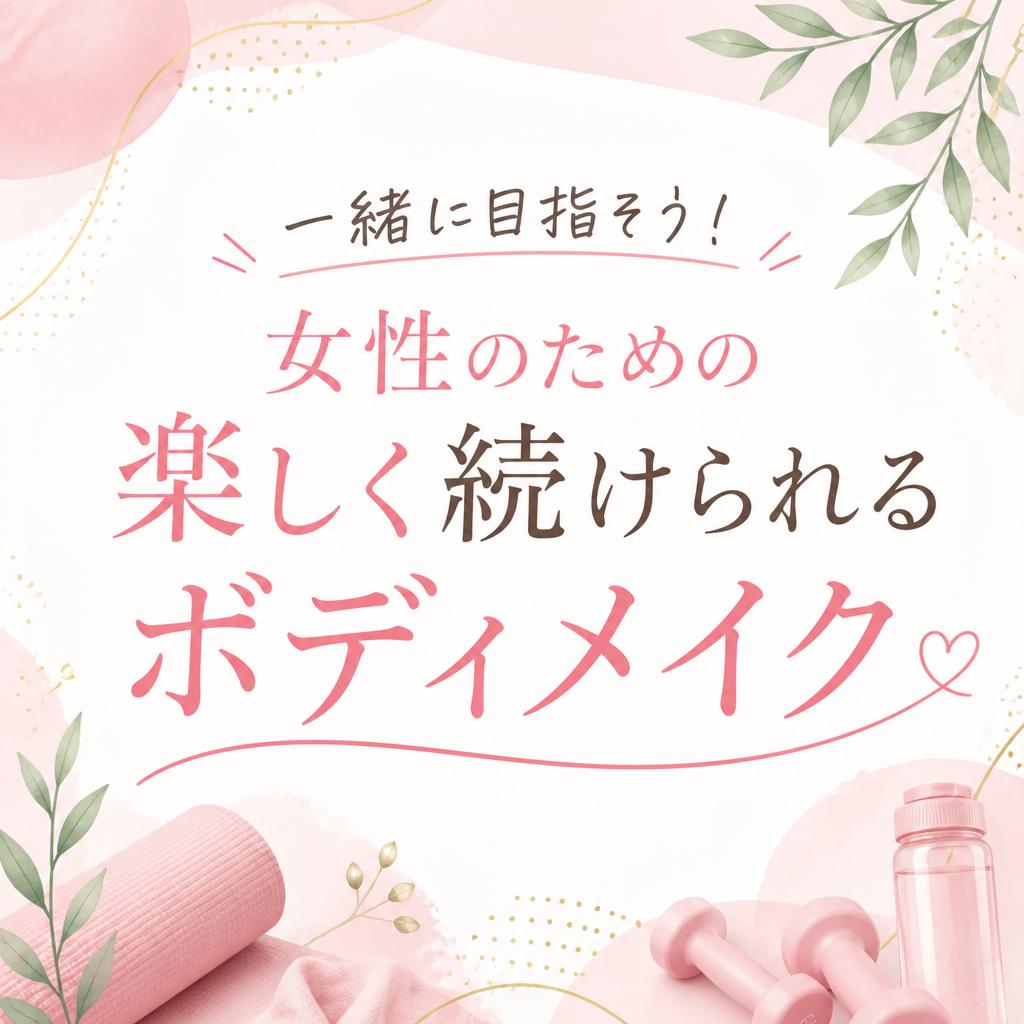 一緒に目指そう！女性のための楽しく続けられるボディメイク
