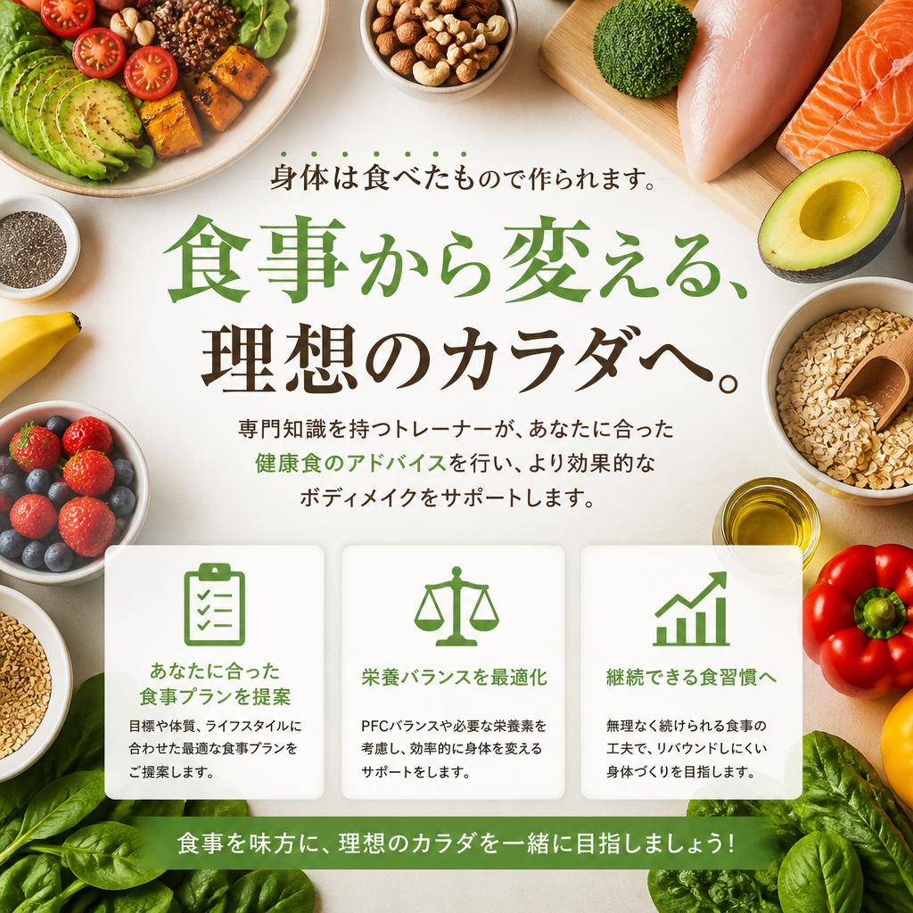 健康食で内側からサポート